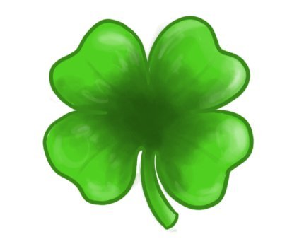 Symbolically Small Four Leaf Clover Tattoos, one leave is for hope,