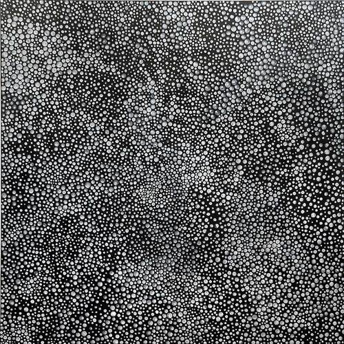 Yayoi Kusama. Dots Obsession [KPLXM], 2007. acrylic on canvas 194 × 194cm @ Roslyn Oxley9 Gallery. (via unproductive). find more Yayoi Kusama