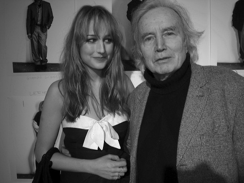 Leelee Sobieski and her father, the painter Jean Sobieski, at Adam Kimmel's 