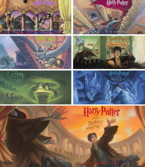 harry potter books cover. HP American Book Cover