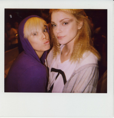 with Agyness Deyn, photographed by Jeremy Kost