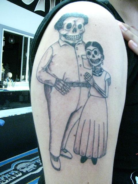 My 3rd tattoo Diego Rivera and Frida Kahlo shewasanicontumblrcom
