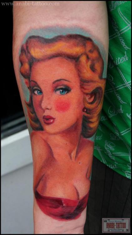 Another beautiful pinup tattoo