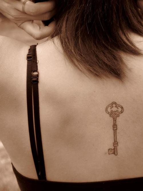 skeleton key tattoo my first it goes along with a song by Margot amp