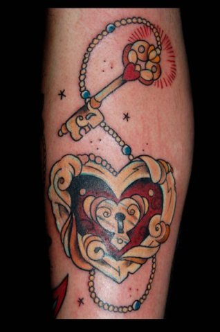 lock tattoos. Tagged: tattoo lock key heart