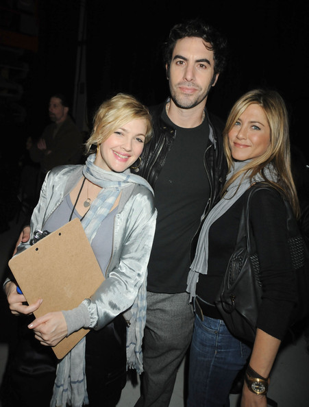 yourdealer: Drew Barrymore, Sacha Baron Cohen and Jennifer Aniston at the 