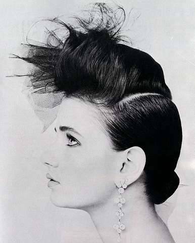 1980 hairstyle pictures. tags: 1980s Hairstyle BW updo
