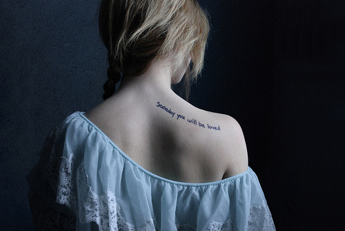 I like this tattoo The placement the words everything