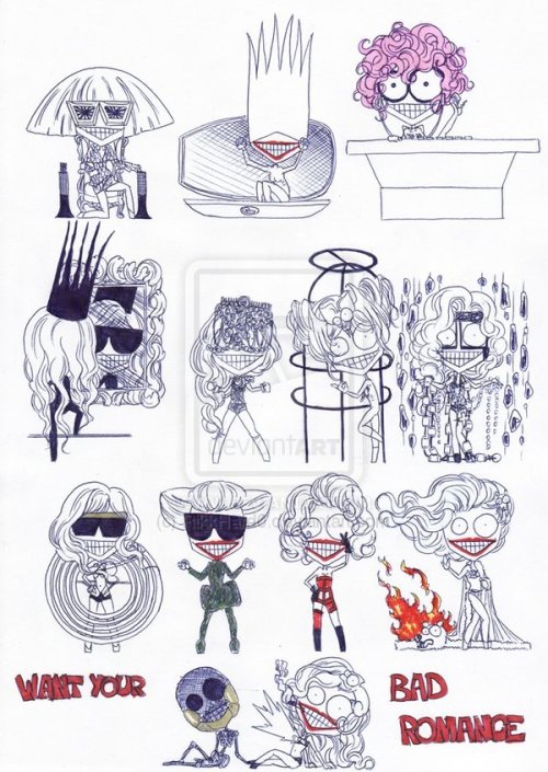 Lady Gaga Cartoon Drawing. Tags: lady gaga doodle drawing