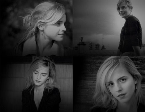 Emma Watson in a lovely black and white photography set