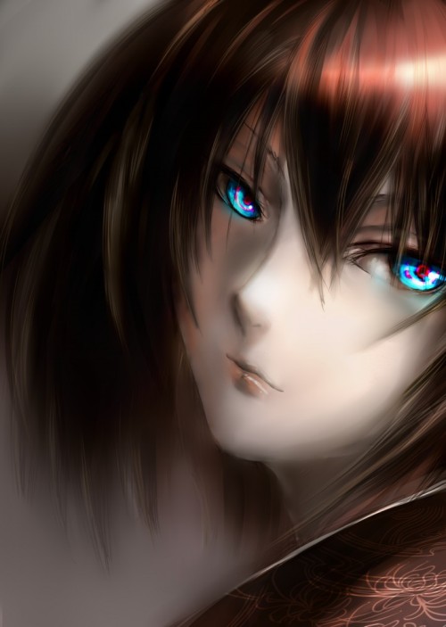 Black Hair Blue Eyes Anime