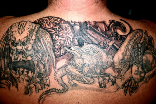 Alien Vs Predator Tattoo | Checkoutmyink.com