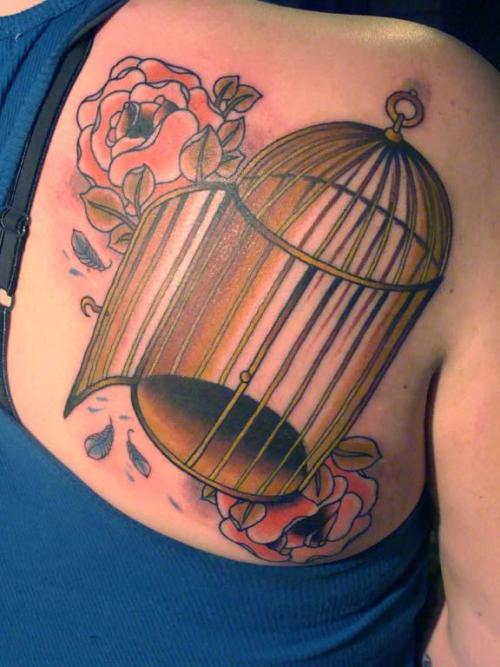 My birdcage the bird has flown to commemorate filing for divorce