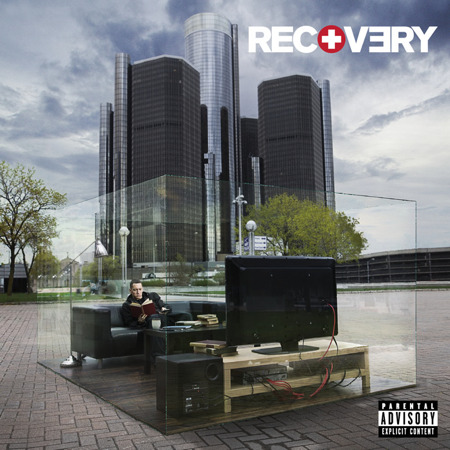 New album artwork for Eminem's anticipated album “Recovery”