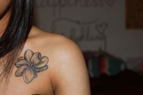 This is my second tattoo. It&#8217;s a Sampaguita flower which is the
