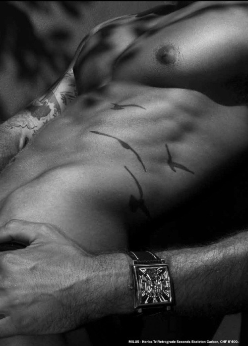 2 notes / Permalink / Parker Hurley tattoo nipple abs b&amp;w guy do me now