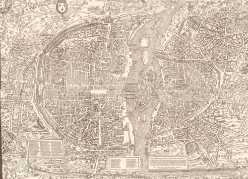 Truchet et Hoyau map of Paris