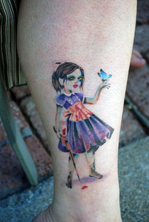 zombie girl tattoo. Fantastic zombie girl tattoo.