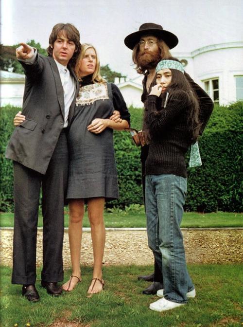Paul, Linda, John and Yoko