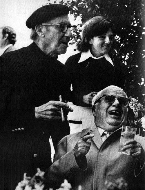 Groucho Marx Charlie Chaplin LA 1972