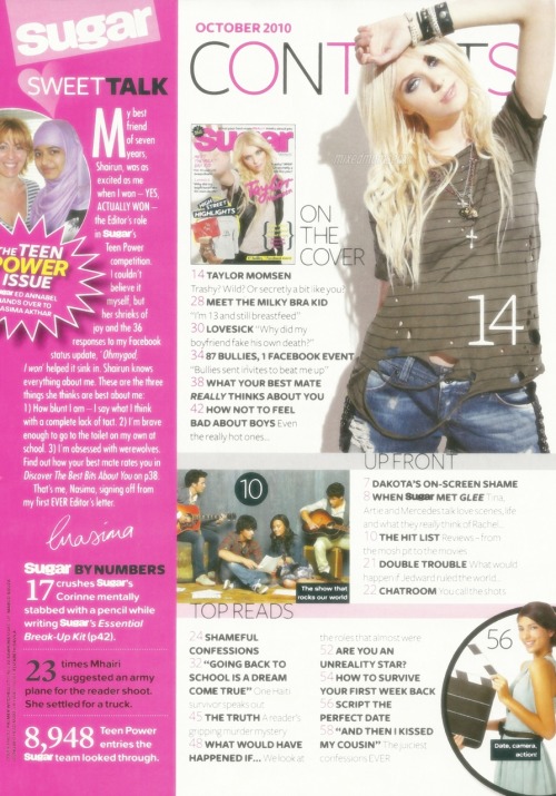 Taylor inside Sugar magazine #1