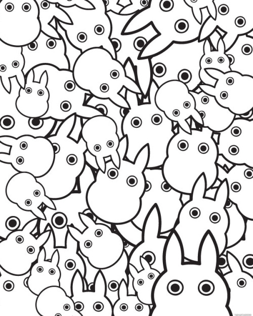 pattern backgrounds tumblr. Totoro Pattern Wallpaper by