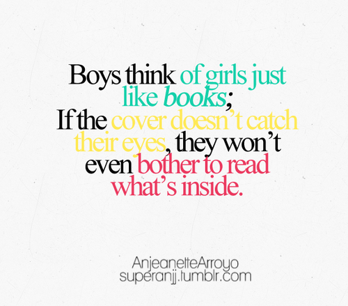Boys Think Of Girls Just Like Books. Posted on September 5th at 6:42 AM