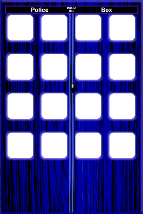 I made a Tardis wallpaper for the ipod touch 4g home screen. It&#8217