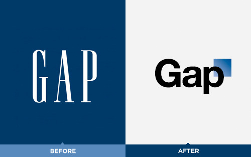 The Gap logo redesign Gap