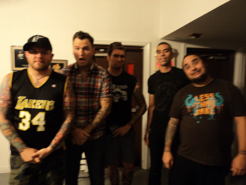 NFG backstage at a sideshow in Jersey!