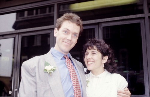 hugh laurie wife. Hugh Laurie and his wife,