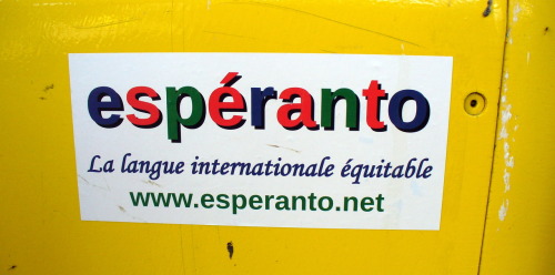 Esperanto sticker in Paris