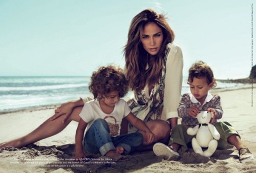 jennifer lopez twins gucci ads. Jennifer Lopez and Her Twins