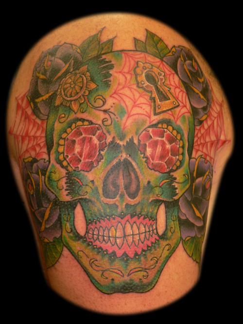 sugar skulls day of the dead tattoos. Day of the dead Sugar Skull