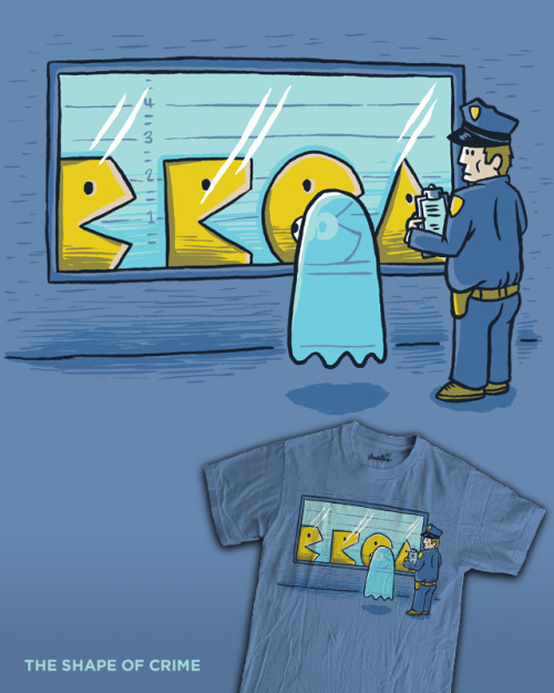 T-Shirt Design Concept of the Day: “The Shape of Crime” by David Creighton-Pester.
Wakka, wakka, BUSTED.
(Like it? Want it? Vote it up on Threadless!)
[flickr.]