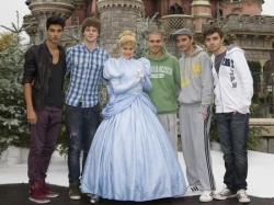 The WANTED pose with Cinderella at Disneyland Paris!