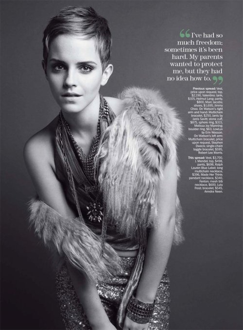 Emma Watson Marie Claire 2010. Emma Watson for Marie Claire