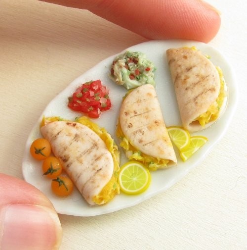 Miniature Food Sculptures by Kim Burke