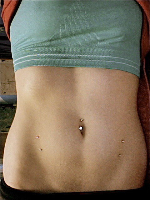 My belly piercings :). (hips are microdermals). — 1 month ago with 21 notes