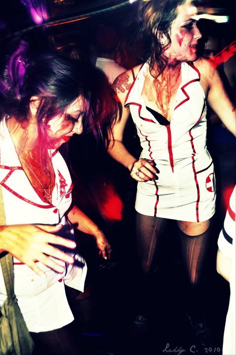 My best friend and I dressed up as zombie nurses for a costume party.

SUBMITTED BY owlcourage