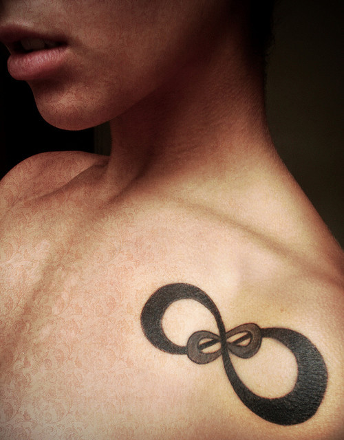 infinity sign tattoo. haha) on the infinity sign