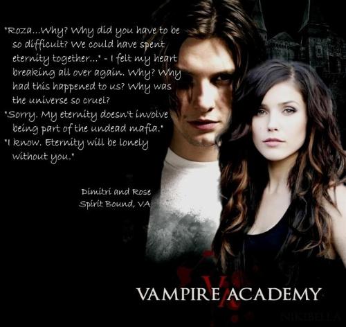Rose and Dimitri. - Spirit Bound - Vampire Academy. By i-love-you-roza