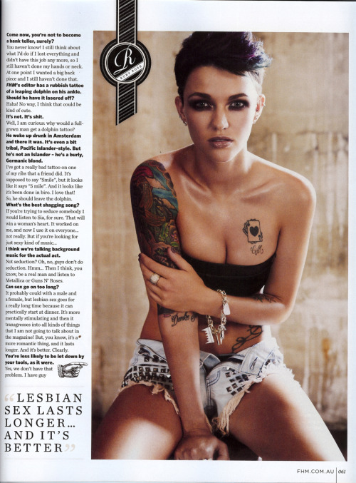 ruby rose 2011. Ruby Rose feature interview,