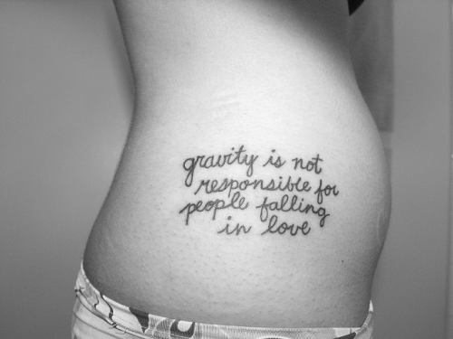 fuckyeahtattoos: this is my first tattoo. it's a quote by albert einstein. i