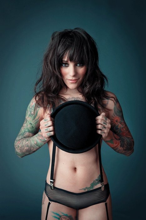Tags: top hat girl tattoo beautiful sleeve cute