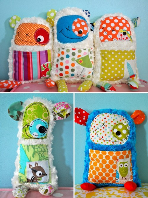 The cutest little stuffed monsters I&#8217;ve ever seen! Would be a cute gift!