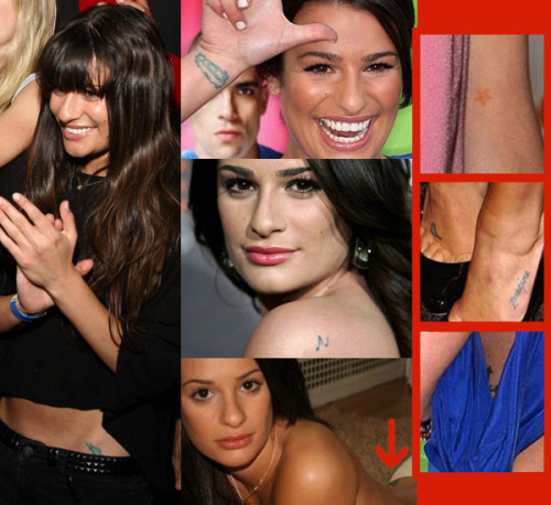 where are lea michele tattoos. Lea Michele#39;s tattoos!