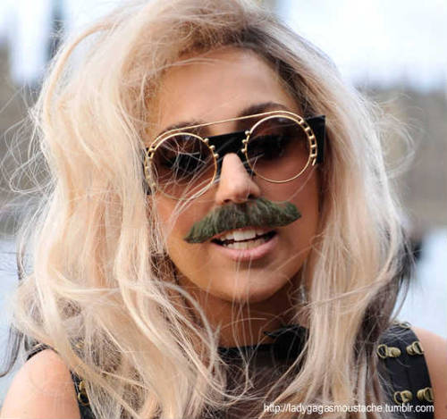 60 Minutes Lady Gaga. Tagged: moustache, Lady Gaga,