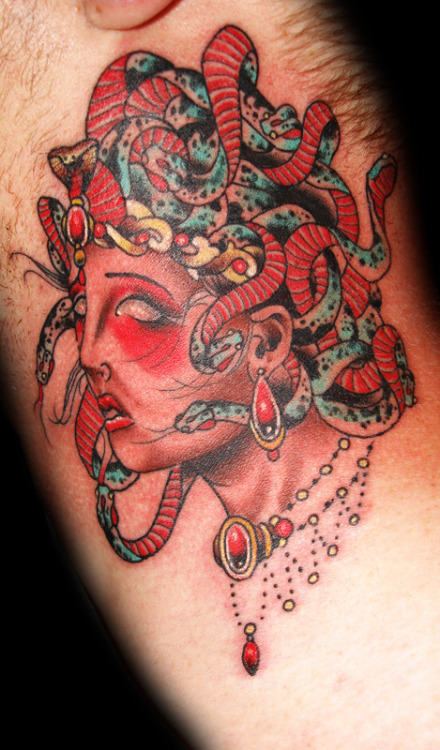 Tagged Steve Whittenberger tattoo snake medusa lady death Notes 66
