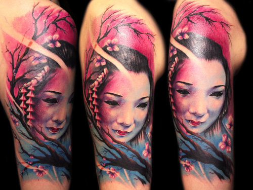 Geisha Tattoo by hatefulss Suggested by deviantART 